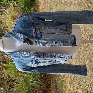 Parasuco Light Blue Jean Jacket Vintage